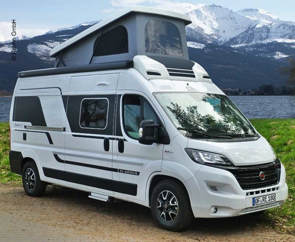 Sleeping roof Maxivan Ducato white, canvas standard light grey, incl. strap